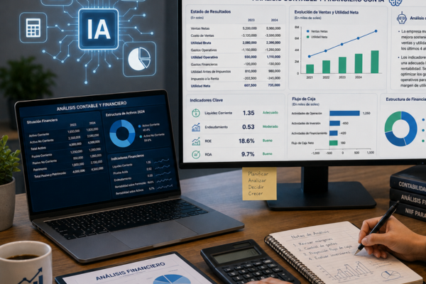 IA PARA CONTADORES (AS CONTABLES, FINANCIEROS, TRIBUTARIOS Y LABORALES)